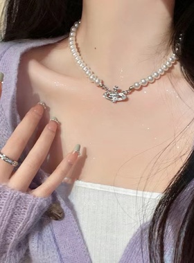 西太后土星天然珍珠项链