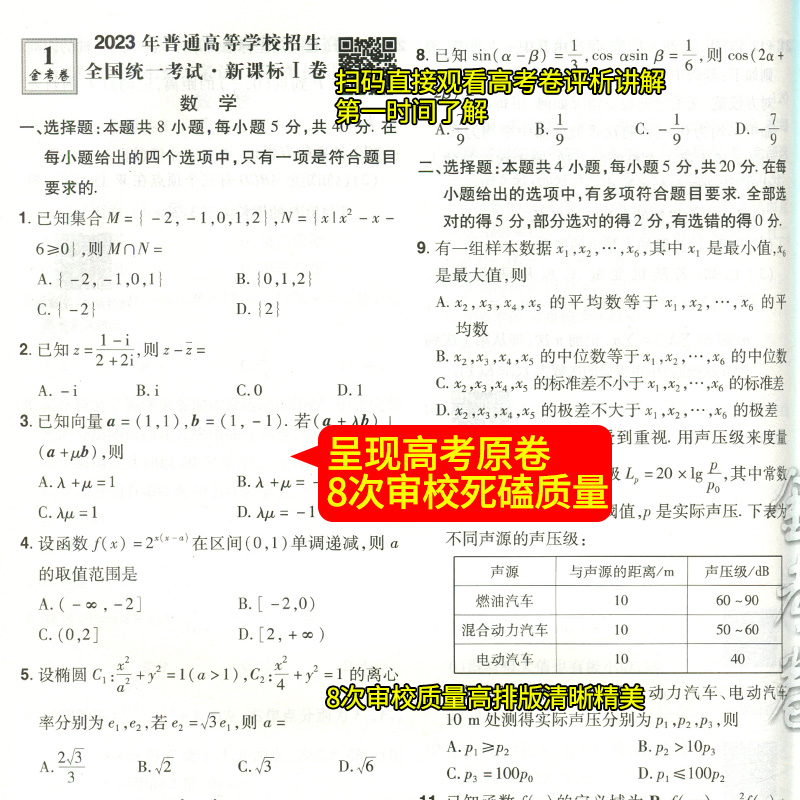 2023高考真题卷金考卷特快专递全国各省市高考试题汇编语文数学英语理综文综物理化学生物政治历史地理天星教育2024新高考真题卷 - 图1