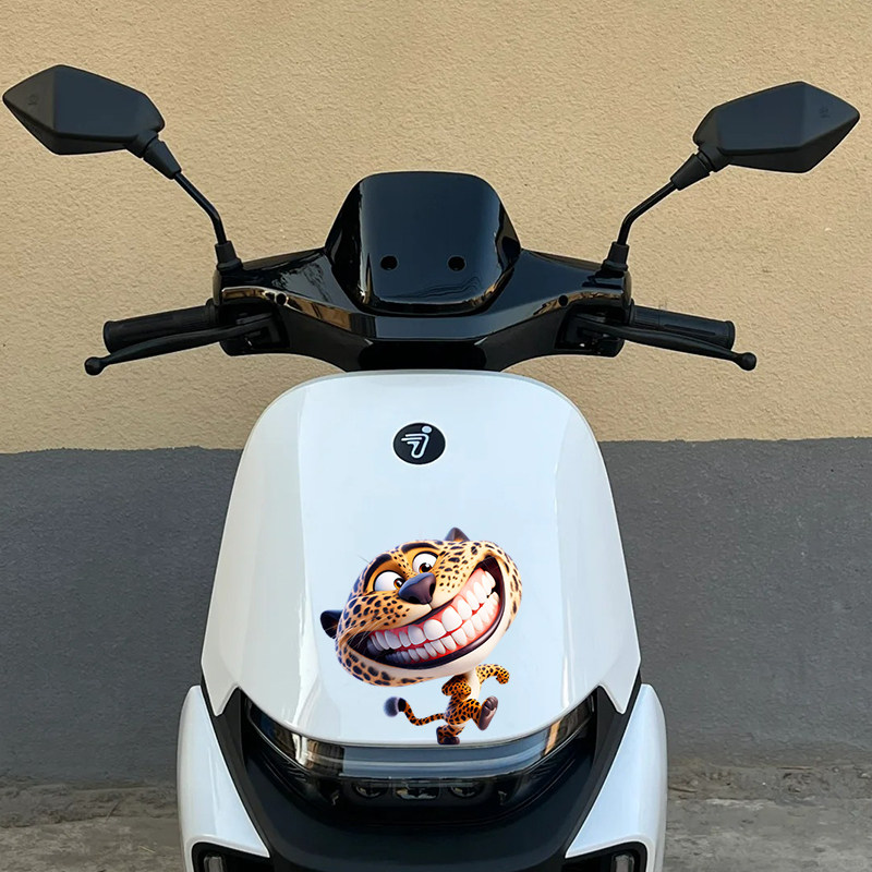 卡通搞怪表情豹子汽车装饰贴三角窗贴纸防水个性定制汽车贴,淘宝优惠券,粉丝福利购,淘宝优惠卷