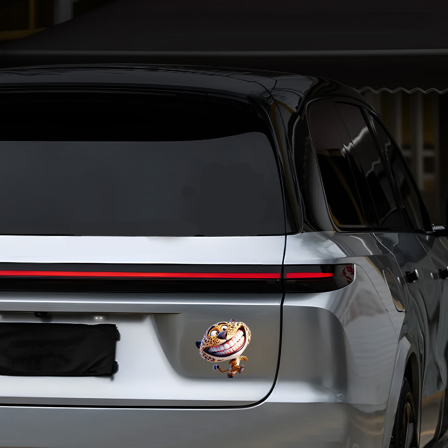 卡通搞怪表情豹子汽车装饰贴三角窗贴纸防水个性定制汽车贴,淘宝优惠券,粉丝福利购,淘宝优惠卷