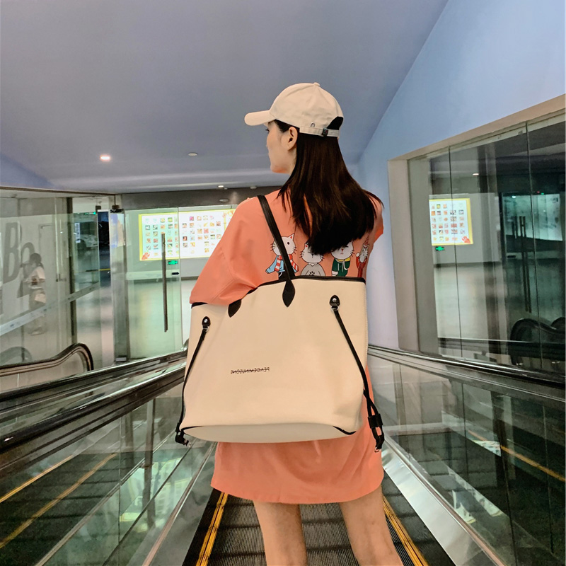 香港fon&ck2023新款大容量通勤托特包包女春夏小众设计单肩包 - 图2