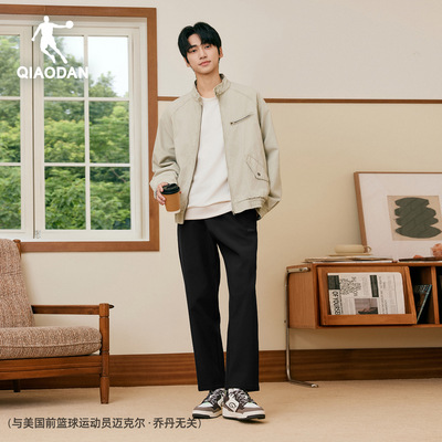 乔丹加绒男裤保暖锥形长裤