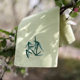 Plum, Orchid, Bamboo and Chrysanthemum Embroidered Cotton Handkerchief