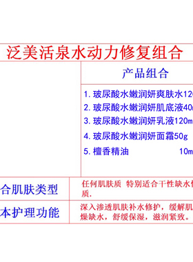 汉芳泛美活泉水动力修护组合