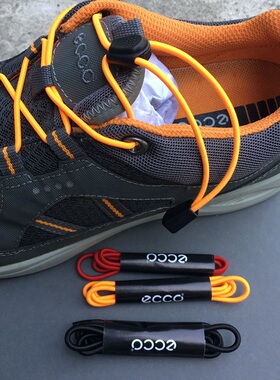 ecco爱步弹性皮筋懒人免系鞋带