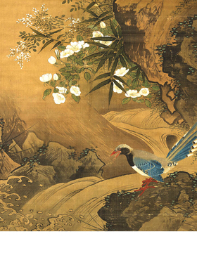 花鸟画卷轴挂画装饰画