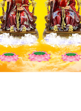 土地爷土地奶挂画装饰画