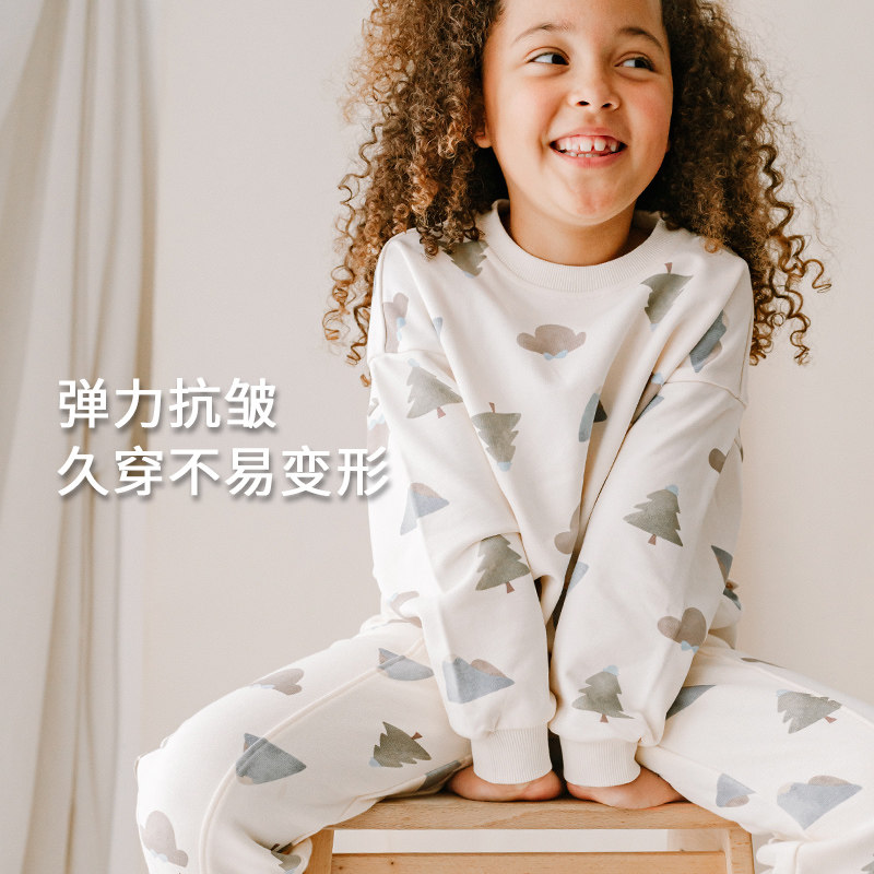 Nest Designs PR小云朵儿童圆领套头长袖T恤男女童上衣百搭秋,淘宝优惠券,粉丝福利购,淘宝优惠卷