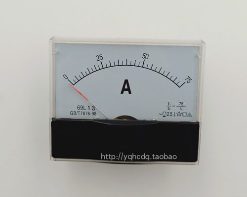 发电机仪表69L13-500V100A55HZ380V指针电压表电流表频率表赫兹表 - 图3