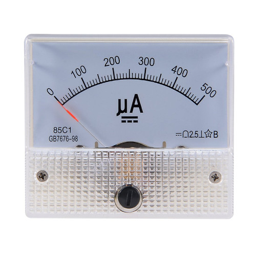 85C1-50uA指针式直流微安表100uA200uA300uA500uA机械电流表头 - 图2