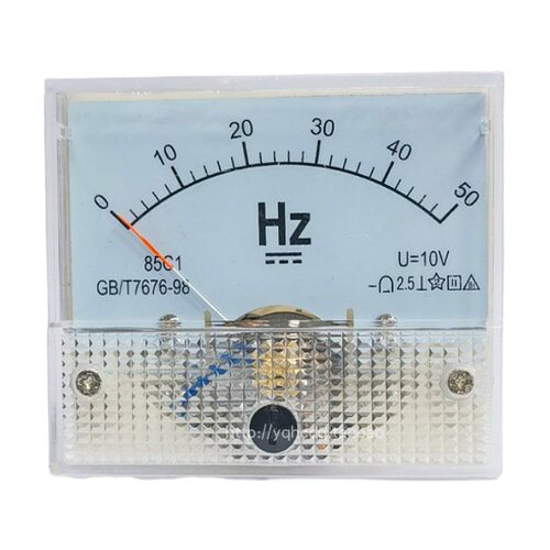 85C1-50HZ指针式变频器模拟量直流频率表DC12V 4-20mA赫磁表 - 图3
