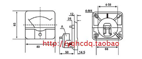 69L9-A Pointer AC Current 5A 10A 10A 30A 50A 100/5A МЕХАНИЗ