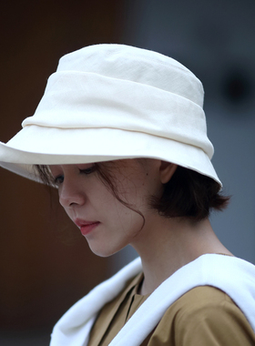 日系文艺女防晒护脸遮阳帽盆帽