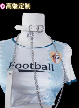 SADO高端定制小狗骨头挂牌项圈女m刻字定制锁骨链情调颈带情侣