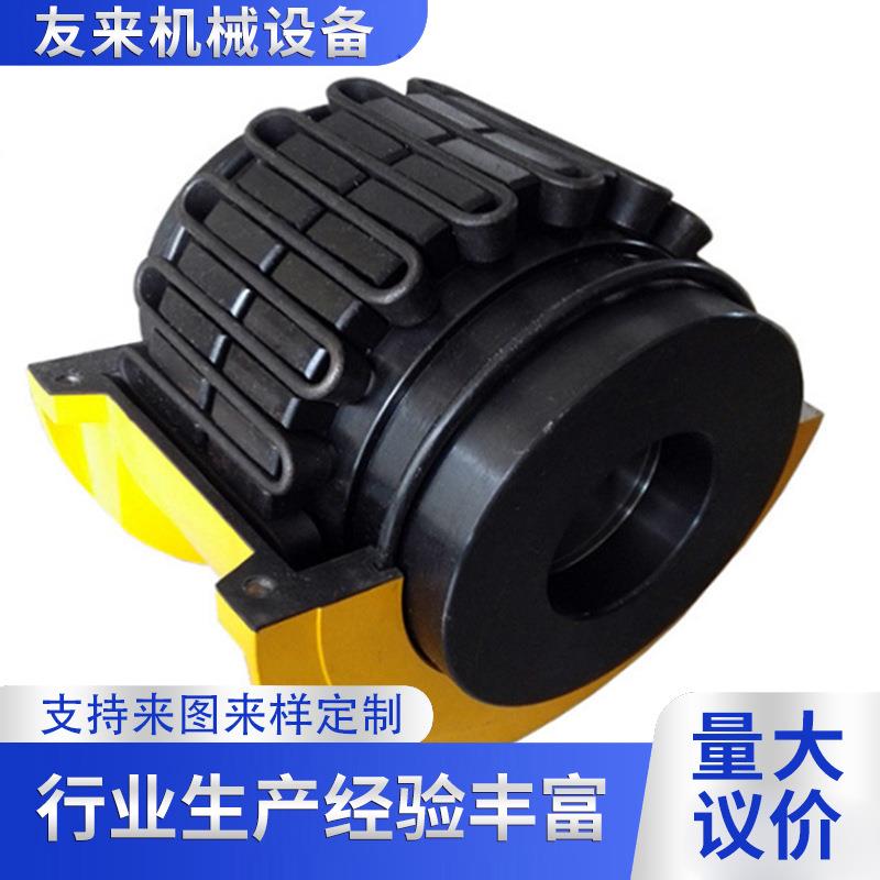 蛇簧联轴器大扭矩铝壳靠背带罩壳JS/JSB型蛇形弹簧联轴器现货供应 - 图2