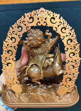 吉祥天母/班丹拉姆/吉祥天女/拉姆/15cm紫铜佛像梵天佛堂供奉摆件