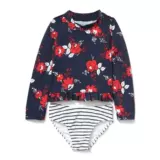 限时特价 j*anie j*ack现货新款JJ女童儿童连分体游泳衣防晒温泉i