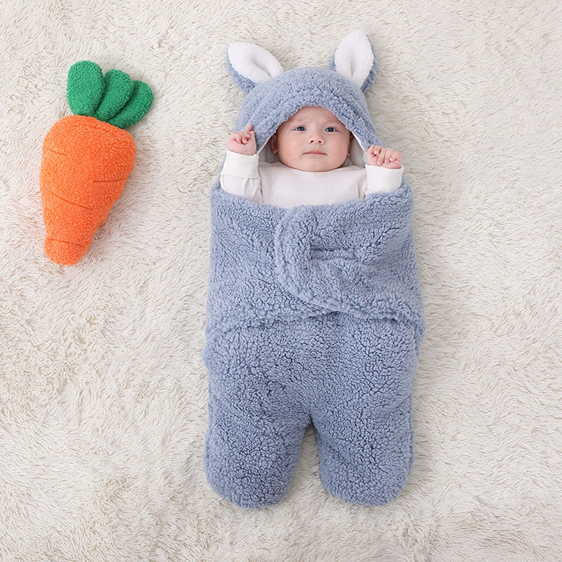 新生儿羊羔绒分腿包被宝宝秋冬加厚绗棉睡袋包巾婴儿防踢被抱被毯,淘宝优惠券,粉丝福利购,淘宝优惠卷