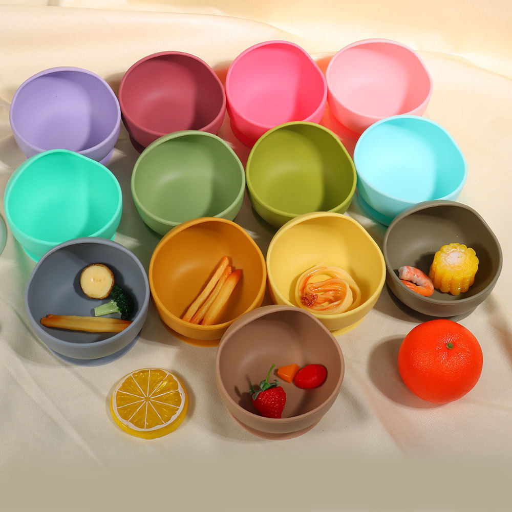 儿童餐具套装婴儿用品硅胶碗叉子勺宝宝辅食碗餐盘食品级硅胶餐具,淘宝优惠券,粉丝福利购,淘宝优惠卷