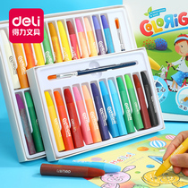 Able oil painting stick 36 color 48 color 48 color children safe and non toxic baby wax pen toddler color pen suit 12 color 24 color kindergarten oil paintbrush color plotter with washable graffiti painting paintbrush