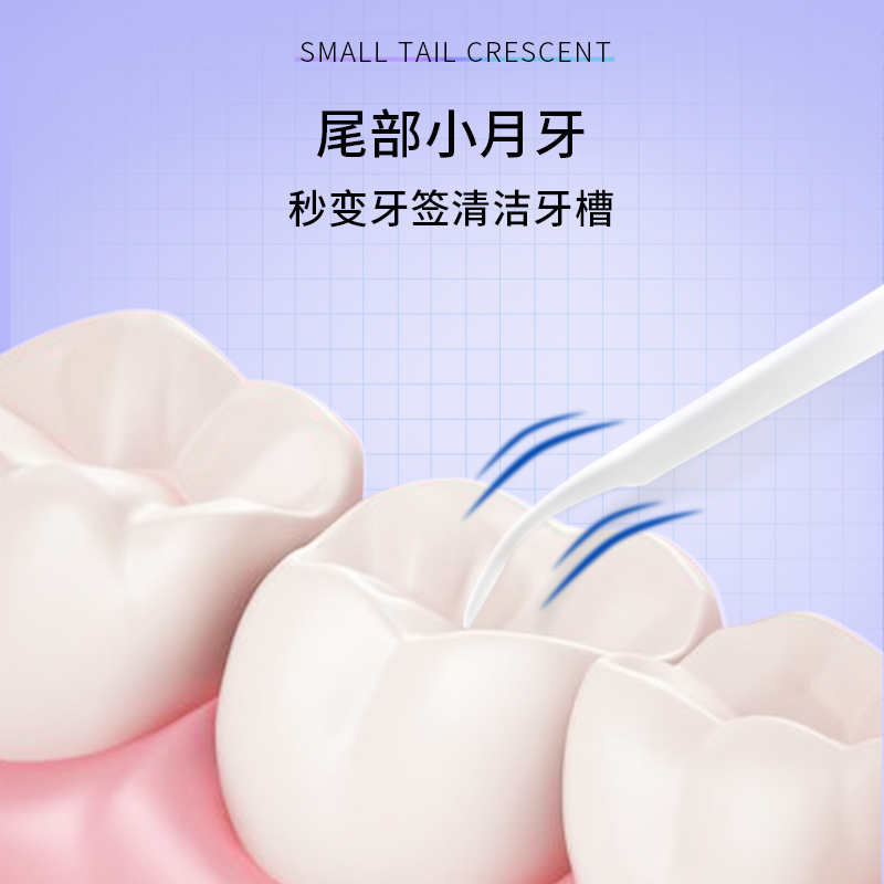 舒客牙线超细家用大包装一次性牙签线细滑圆线牙线棒100支 - 图1