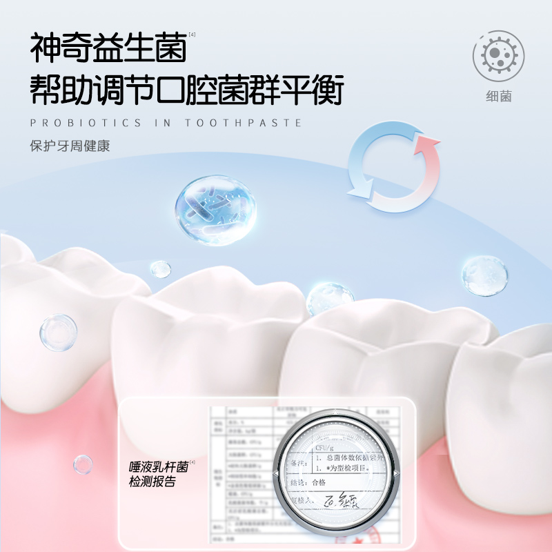 舒客宝贝儿童牙膏益生菌含氟防蛀修护龋齿3-6-12岁以上换牙期固齿 - 图1