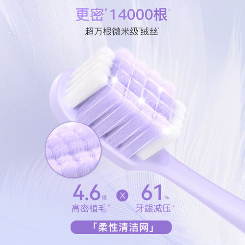舒客万根软毛系列牙刷高密成人宽头敏感牙龈适用女男士旗舰店正品 - 图2