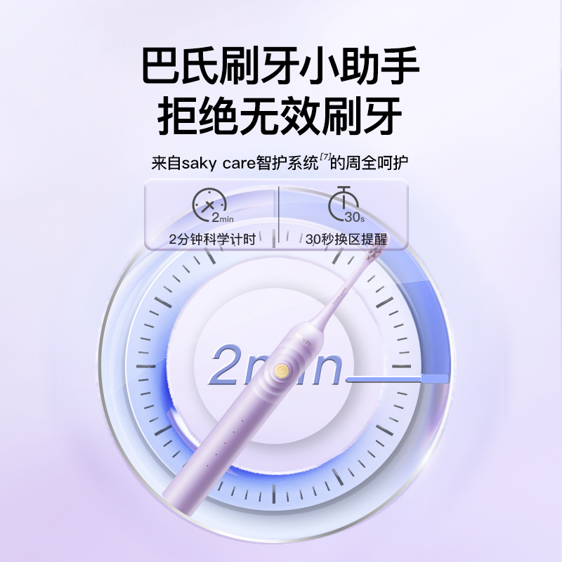舒客电动牙刷成人情侣礼物声波充电式男女学生软毛G33-图2