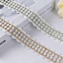 Curtain Lace Webbing Ribbon Vertical Bar Splicing Lace Hood Side Water Soluble Patch Side Table Side Cushion Insert Side side yarn M-195