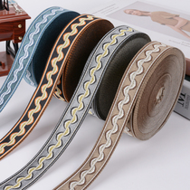 Wide 3 cm Curtains Lace edge jacquard tablectable cloth splicing Pillow Accessories Sofa Cushions with pillow beds Decoration 3R28