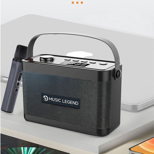 音乐传奇MUSIC LEGEND V9蓝牙音箱家庭K歌音响户外便携式重低音炮 - 图2