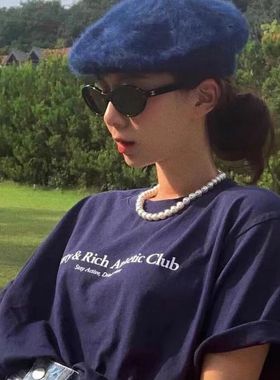 法式轻奢仿珍珠项链女ins高级感气质百搭时尚锁骨链网红颈链