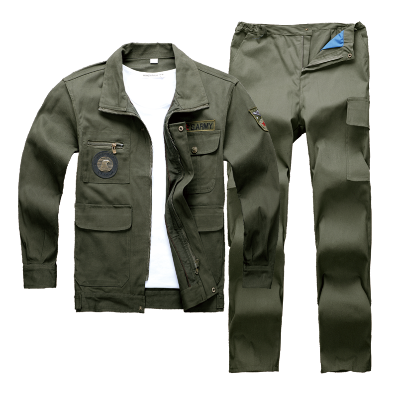 春秋长袖电焊工作服套装男纯棉工装 驰风狼工装制服