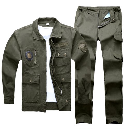 男士劳保服焊工工作服套装男纯棉防烫加厚秋冬季作训服耐磨多口袋 - 图2