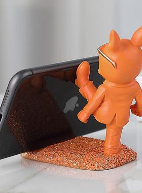 法斗狗手机支架可爱小摆件办公室桌面装饰品送男女生闺蜜生日礼物