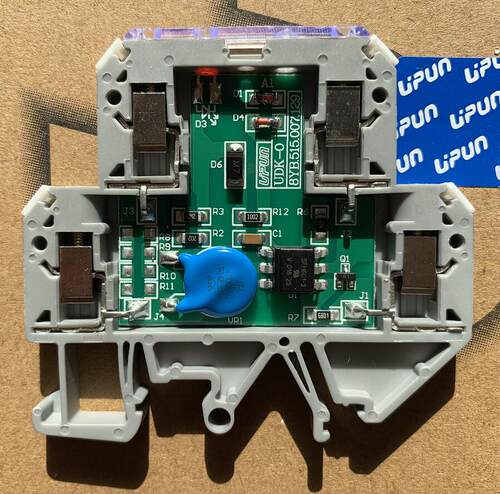 UDK-O 24Vdc UPUN友邦光电耦合隔离模块光耦端子0 5V12V 110V220V - 图2
