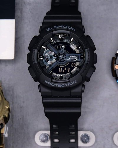 卡西欧G-SHOCK运动手表GA-110黑武士GA-110-1B/GB/RG/GA-100-1A1 - 图1
