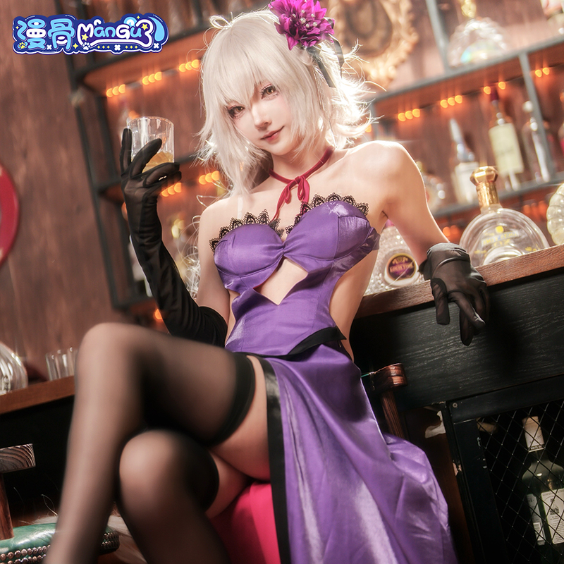 漫骨FGO贞德cos服 Fate/Grand Order嘉年华黑贞德礼服全套女装C服 - 图0