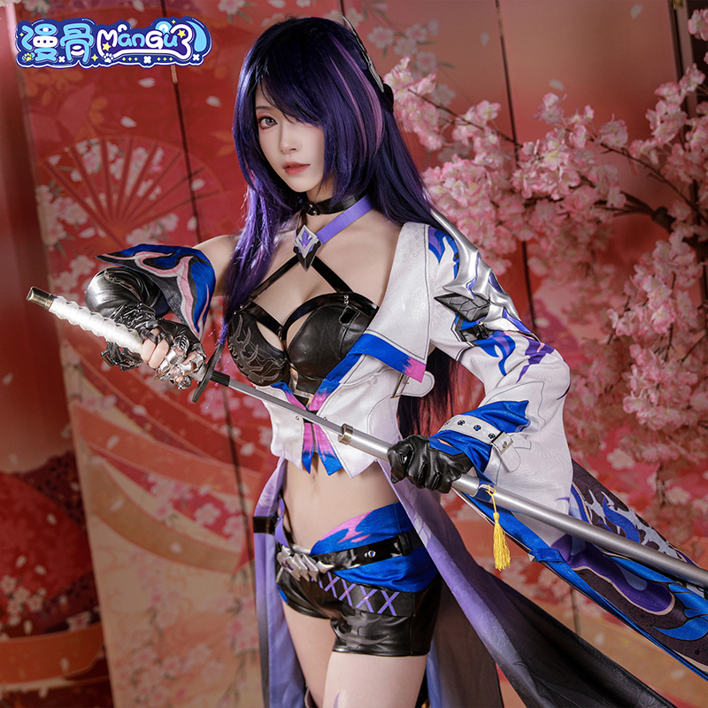 漫骨崩坏星穹铁道黄泉cos服巡海游侠Acheron游戏C服女全套cosplay-图0