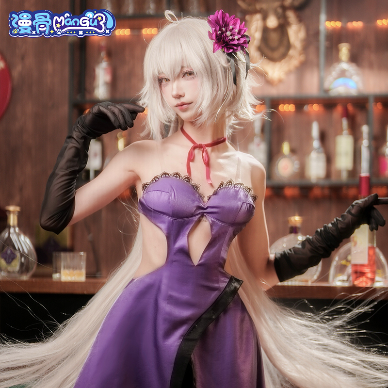 漫骨FGO贞德cos服 Fate/Grand Order嘉年华黑贞德礼服全套女装C服 - 图2