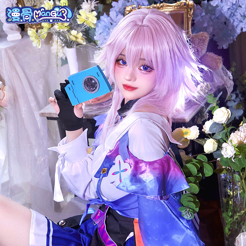 漫骨崩坏星穹铁道三月七cos动漫游戏cosplay全套服装二次元cos服-图0