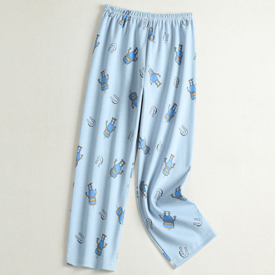 Children's pajama pants pure cotton loose home trousers