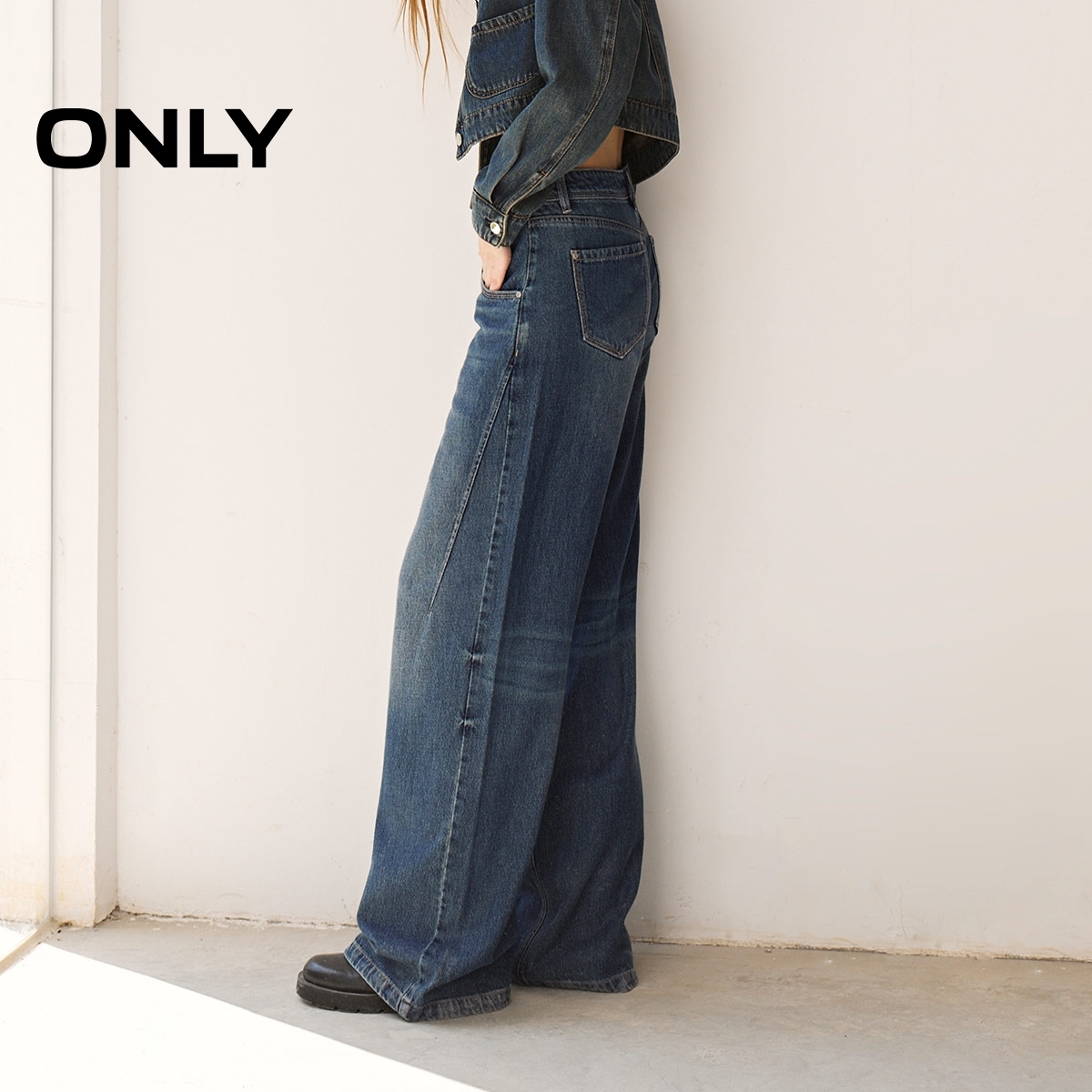 ONLY冬季潮流百搭喇叭牛仔裤+直筒牛仔裤 - 图2