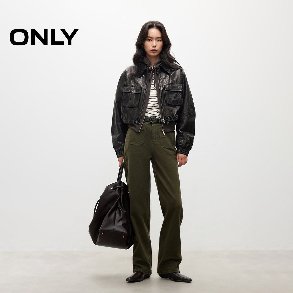 ONLY2025秋季新款水洗复古腰带实用口袋锥形男友裤九分牛仔裤女,淘宝优惠券,粉丝福利购,淘宝优惠卷