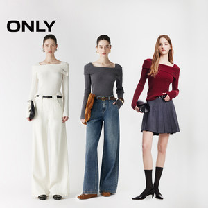 【所有女生的衣橱直播间】ONLY一字肩针织衫