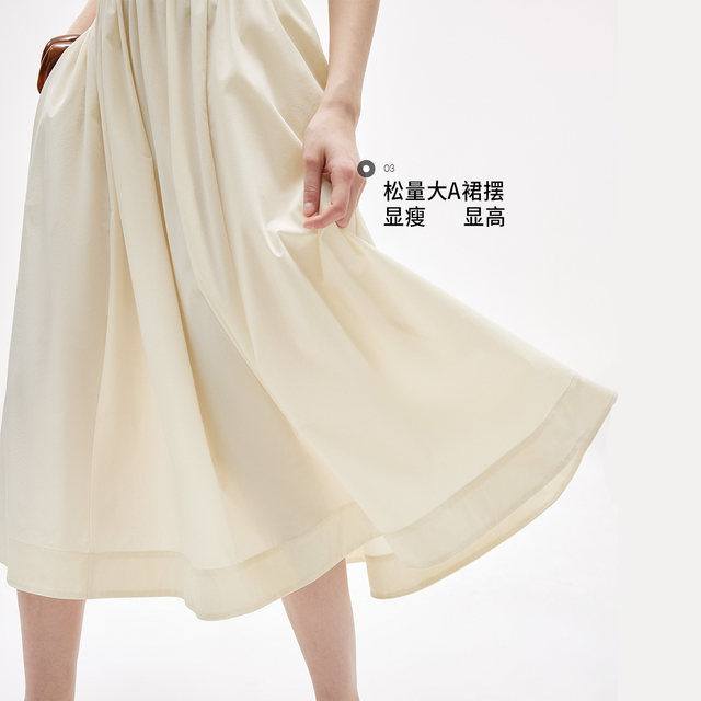 ONLY knitted spliced ​​sleeveless long dress dress