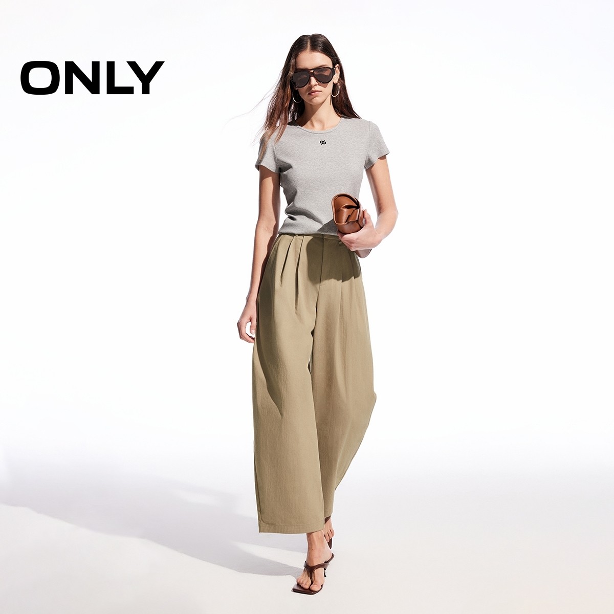 ONLY2026春季新款都市通勤慵懒感斜插口袋长裤气球裤休闲裤女,淘宝优惠券,粉丝福利购,淘宝优惠卷