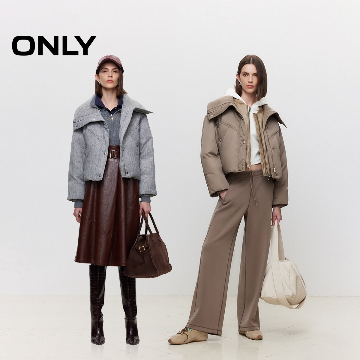 ONLY2024冬季新款90白