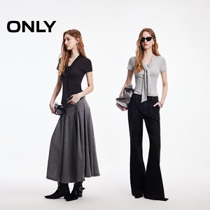 ONLY海军风修身短袖T恤