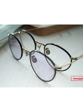 陈冠希同款717w圆框日系纯钛眼镜